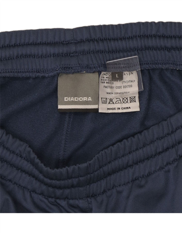Diadora Pantalon De Survêtement Homme Joggers Large Bleu Marine Polyester