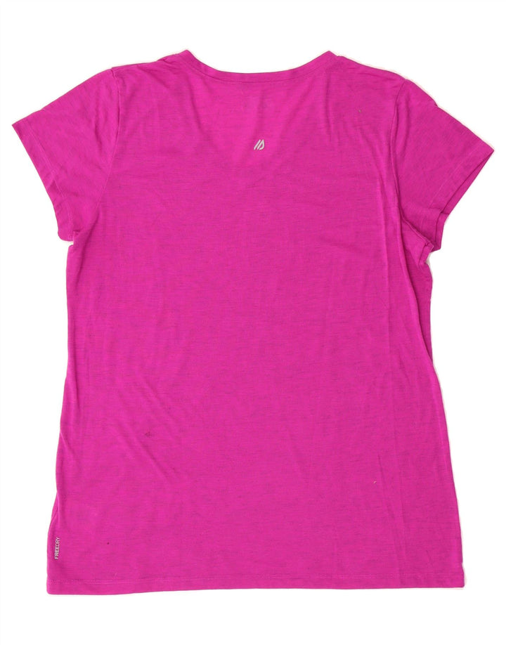 EDDIE BAUER Womens T-Shirt Top UK 18 XL Purple Polyester Vintage Eddie Bauer and Second-Hand Eddie Bauer from Messina Hembry 