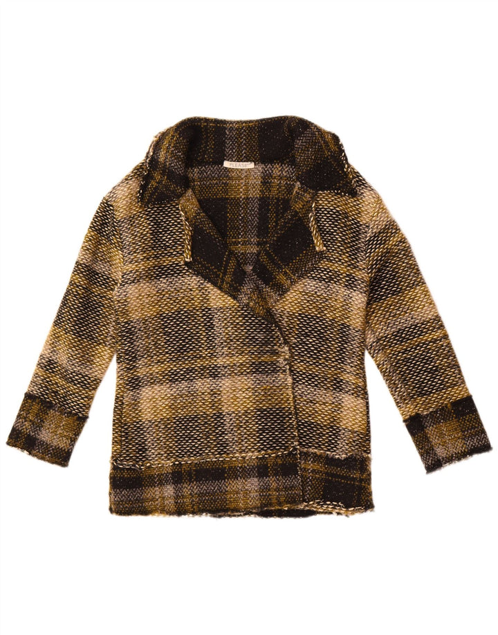 Please Veste blazer ouverte pour femme UK 10 Petit carreaux multicolores