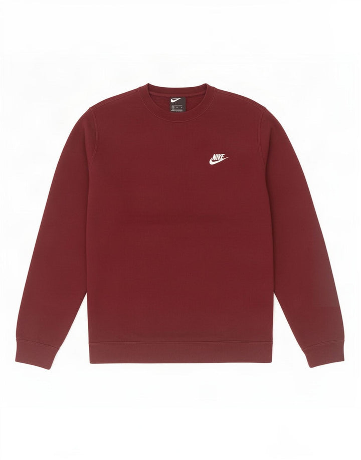 Nike Sweat-shirt en coton bordeaux moyen pour homme