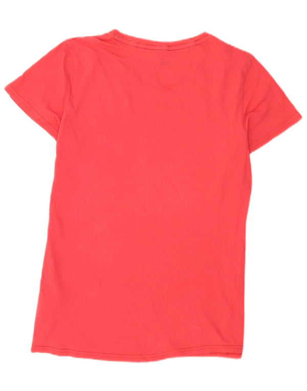 Puma T-shirt graphique pour femme UK 14 Rose moyen Coton