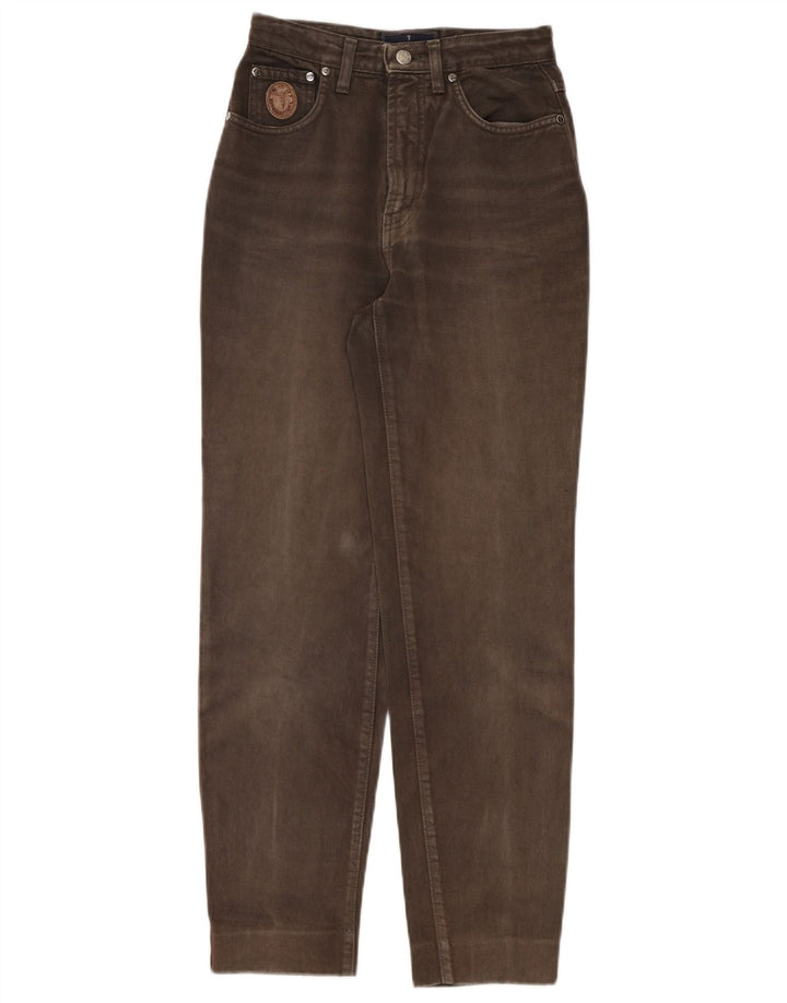 Trussardi Jean Tapered IT 42 Medium W28 L28 Kaki Coton