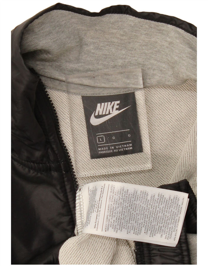 NIKE Sweat-shirt court surdimensionné pour femme UK 16 Large Gris Colorblock