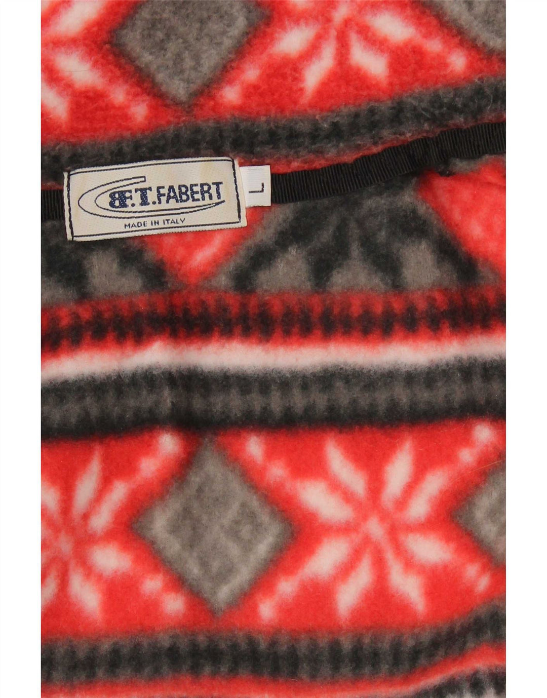 Veste polaire homme vintage UK 40 Grand Red Fair Isle