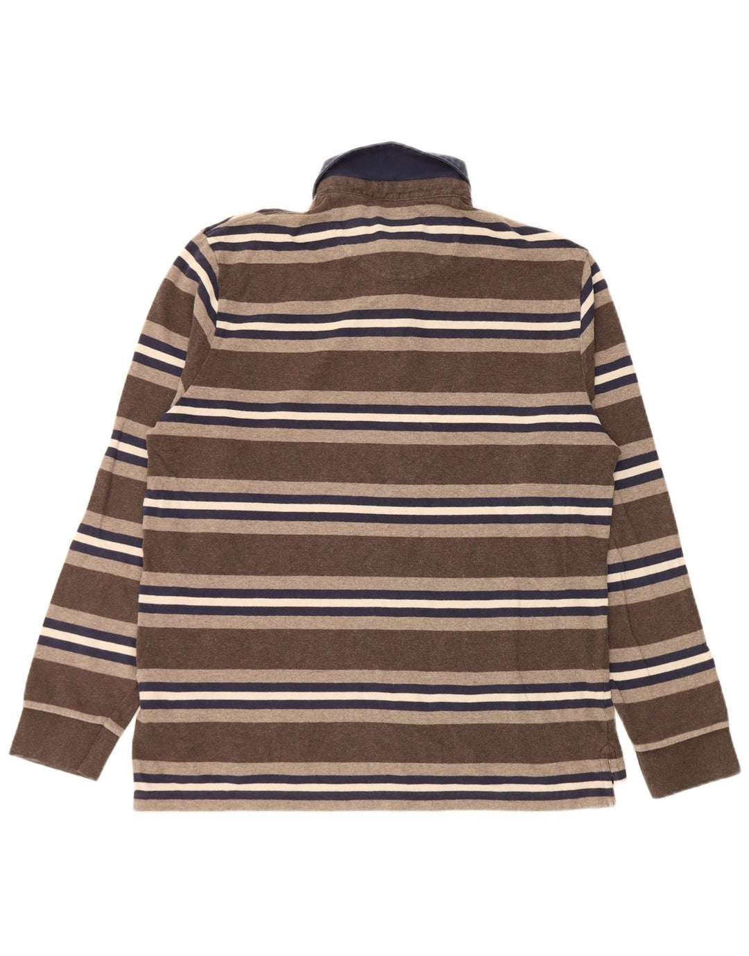 Marks & Spencer Polo de Rugby à Manches Longues Blue Harbour Homme Marron Moyen