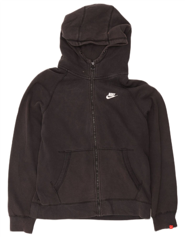 Nike Pull à capuche zippé pour homme Grand coton noir