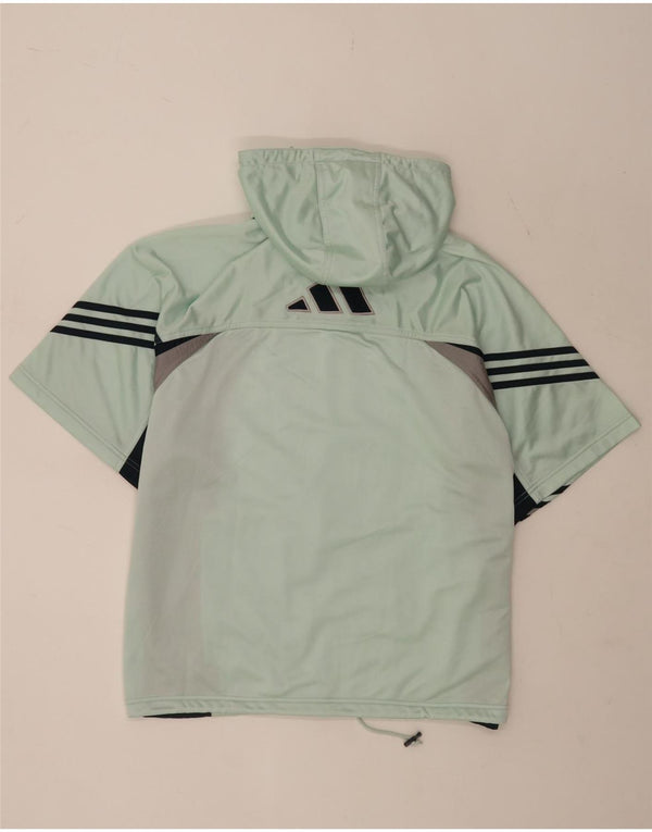 Adidas Veste de survêtement à capuche pour homme UK 40/42 Turquoise moyen