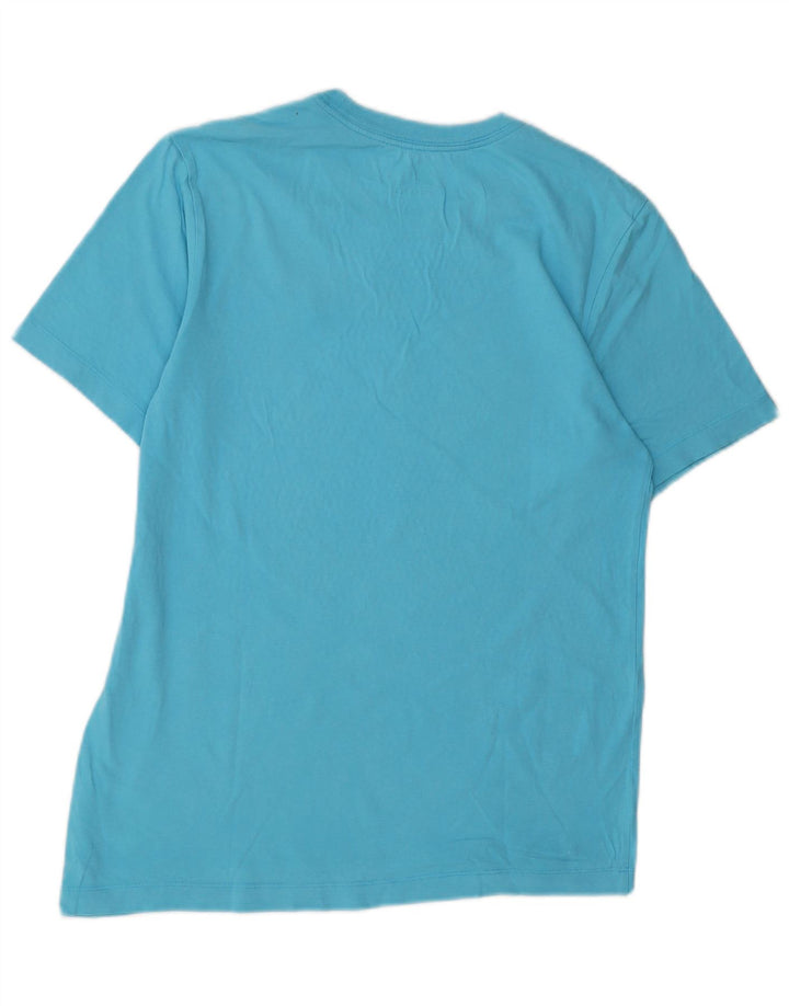 NIKE T-Shirt Femme Top UK 10 Petit Bleu Coton