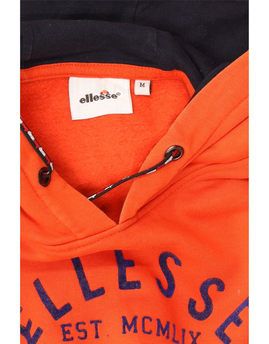 ELLESSE Pull à Capuche Graphique Homme Orange Moyen