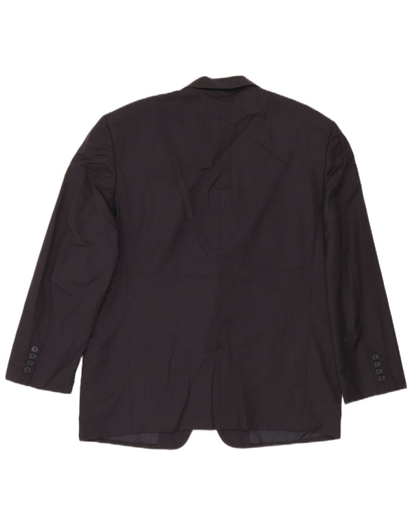 Marks & Spencer Veste blazer à 2 boutons pour homme UK 42 XL Bleu marine Laine vierge