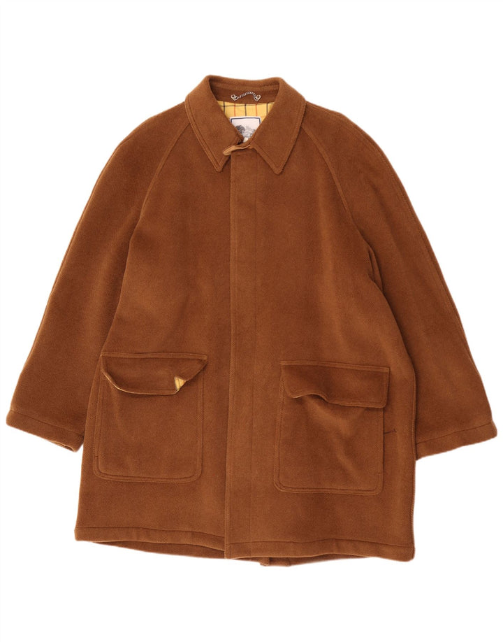 Norton & Wilson Manteau pour homme UK 40 Large Marron Laine