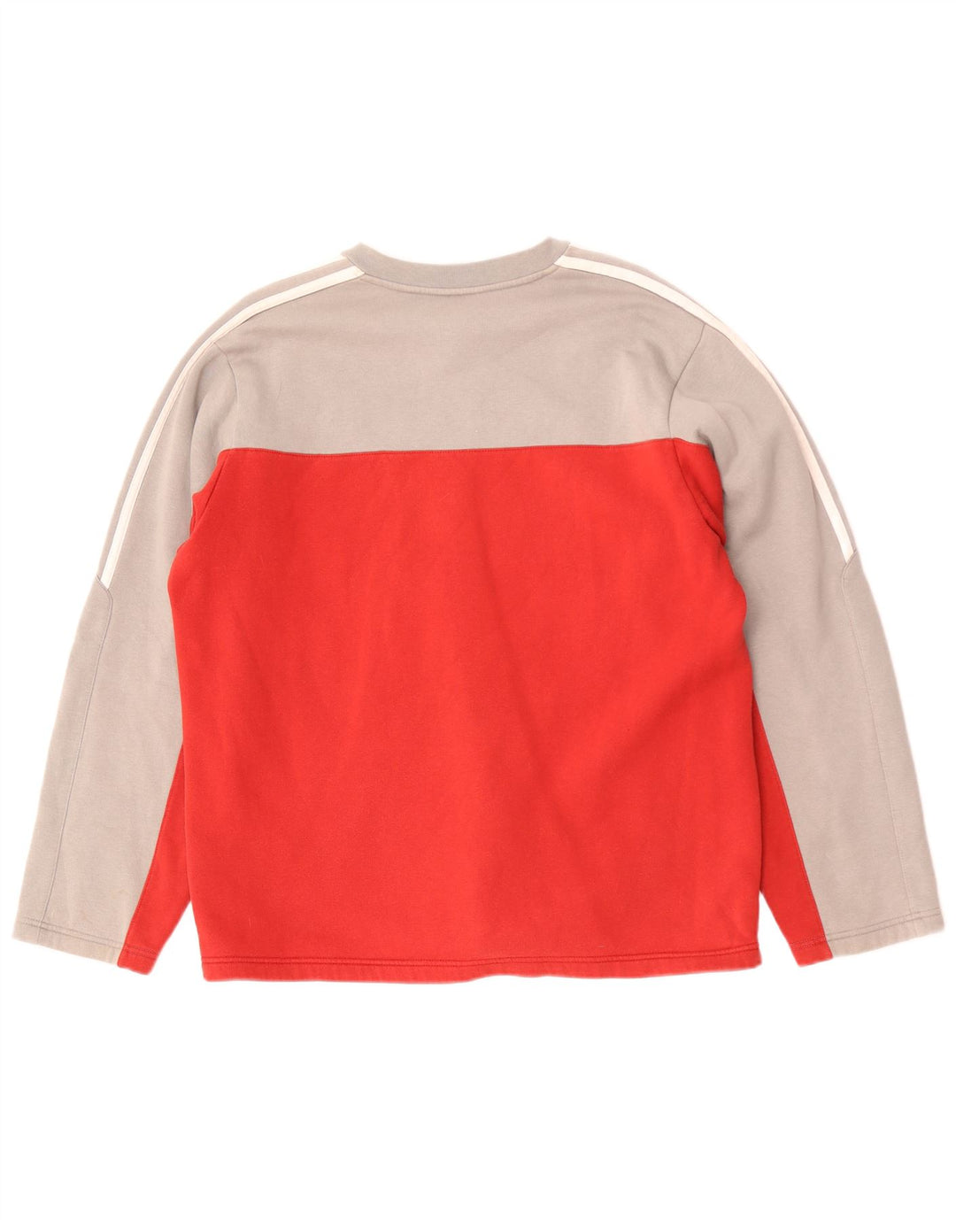 Adidas Sweat-shirt pour homme UKI 38/40 Rouge moyen en coton colour block