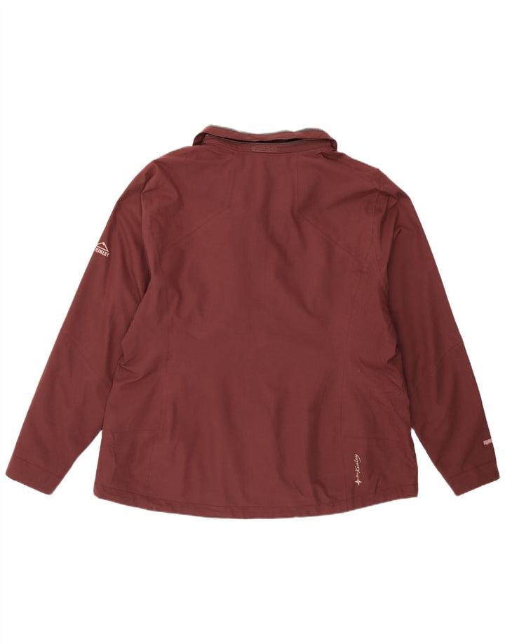 MC Kinley Veste de pluie pour femme UK 22 3XL Bordeaux Polyester