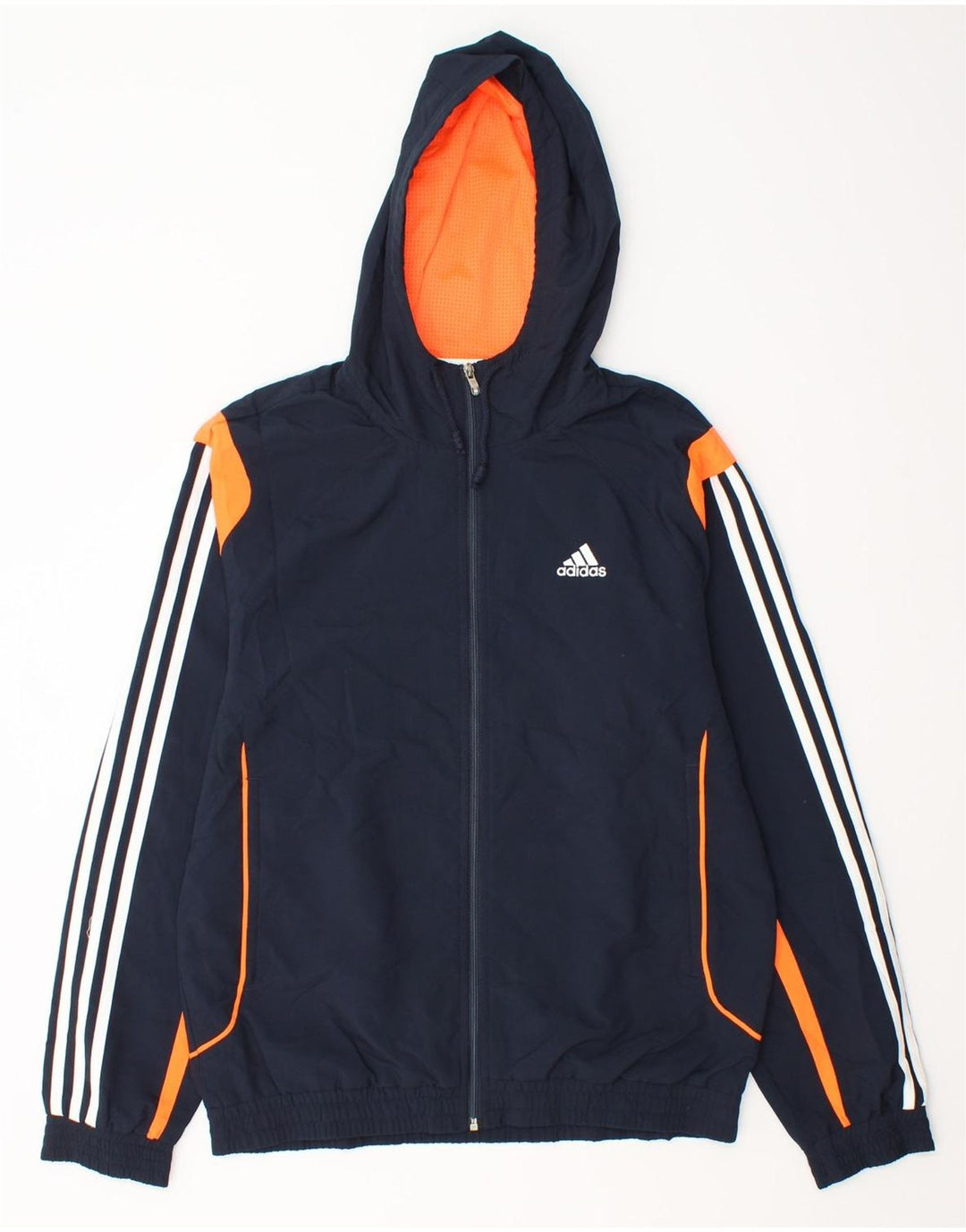 Adidas Veste de survêtement à capuche pour homme Petit Bleu marine Colourblock