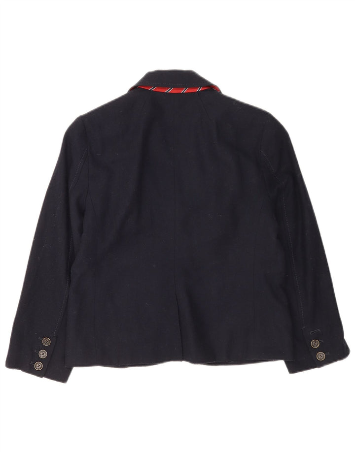 Abercrombie & Fitch Veste blazer à 2 boutons pour femme UK 12 Bleu marine moyen