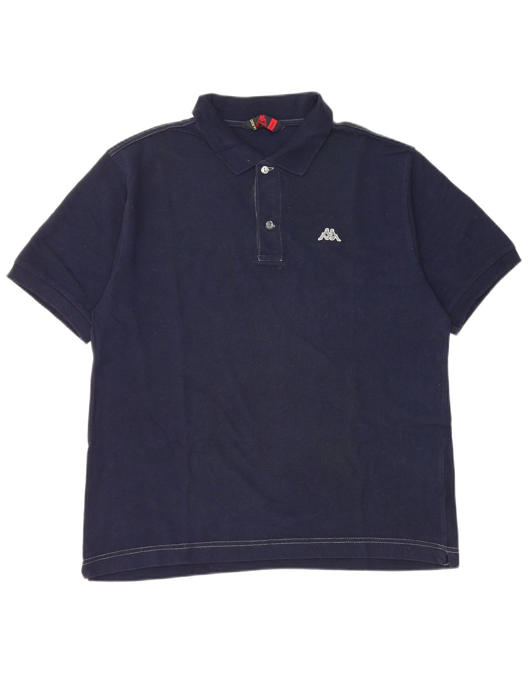 Kappa Polo Homme Petit Bleu Marine Coton