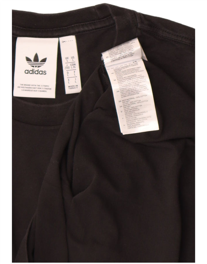 Adidas T-Shirt Homme Haut Grand Coton Noir