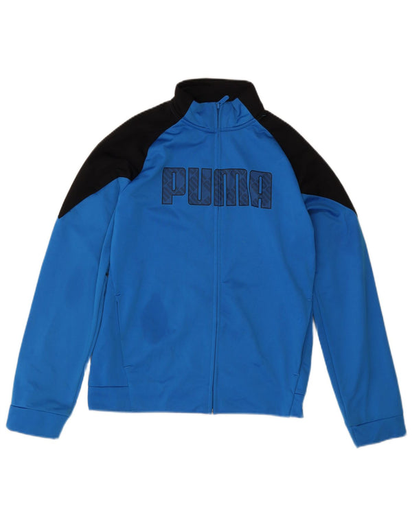 Puma Veste de Survêtement Graphique Garçon 13-14 ans Bleu Colorblock