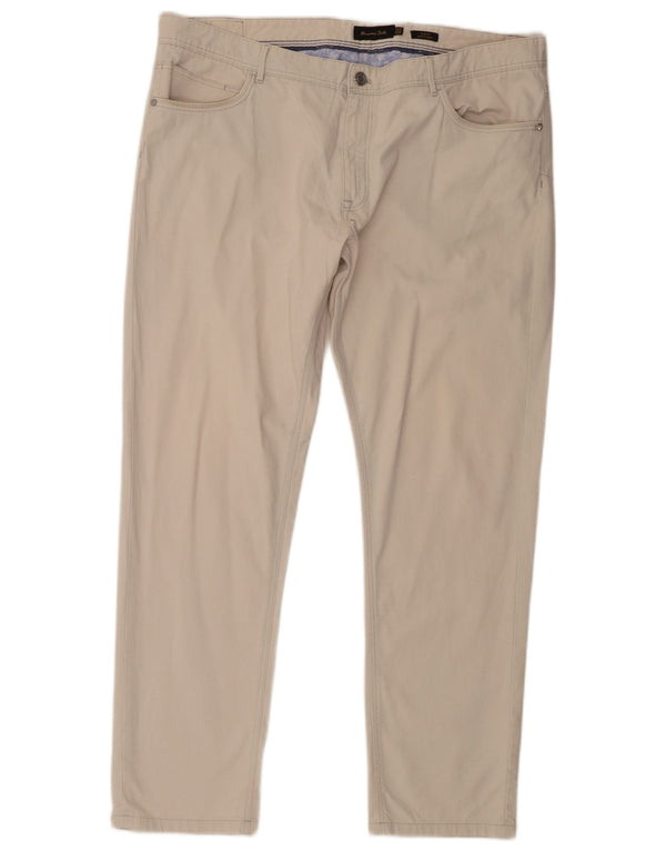 Massimo Dutti Pantalon décontracté coupe slim pour homme EU 50 2XL W40 L31 Beige