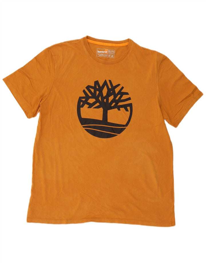 Timberland T-shirt coupe régulière pour homme avec logo orange 2XL