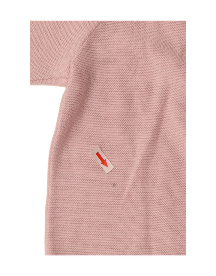 vintage Femme Crew Neck Jumper Pull IT 44 Moyen Rose Floral