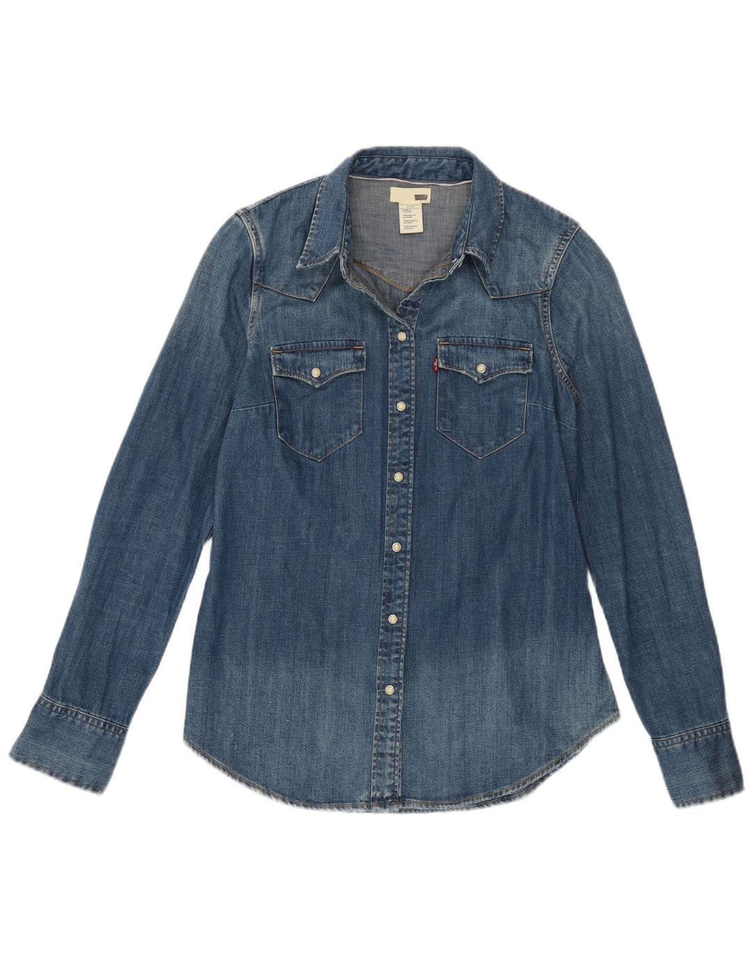 Levi's Chemise en Jean Femme UK 10 Small Bleu Coton