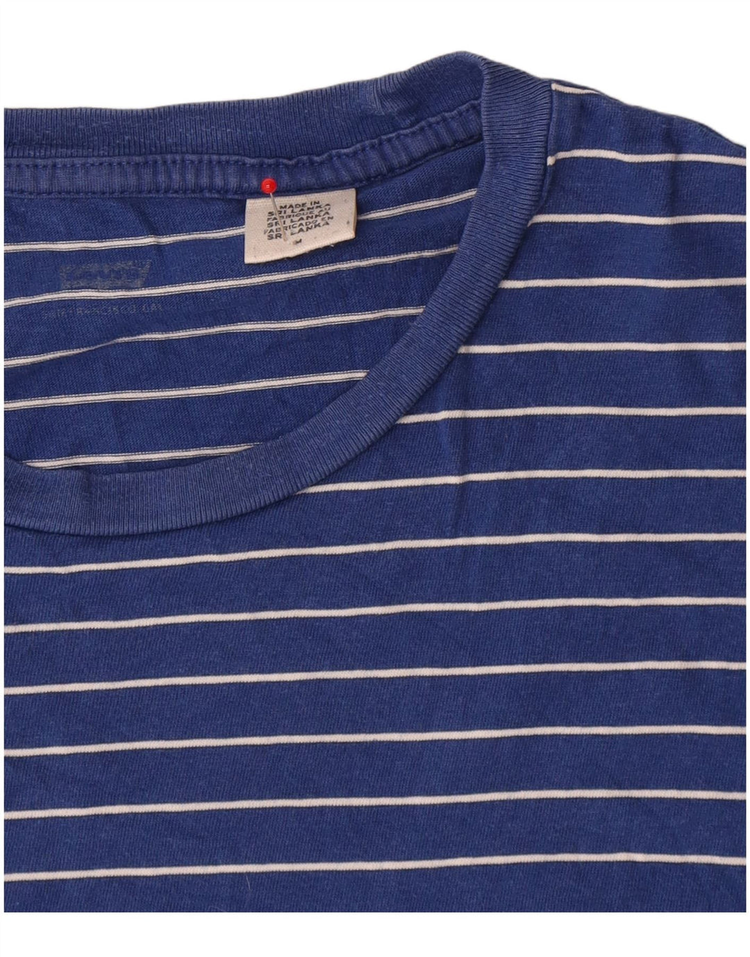 Levi's T-Shirt Homme Bleu Moyen Rayé Coton