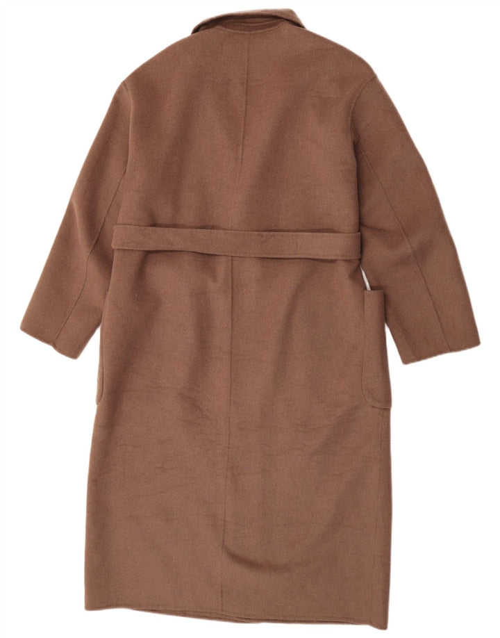 Zara Womens Pardessus UK 16 Large Marron Laine