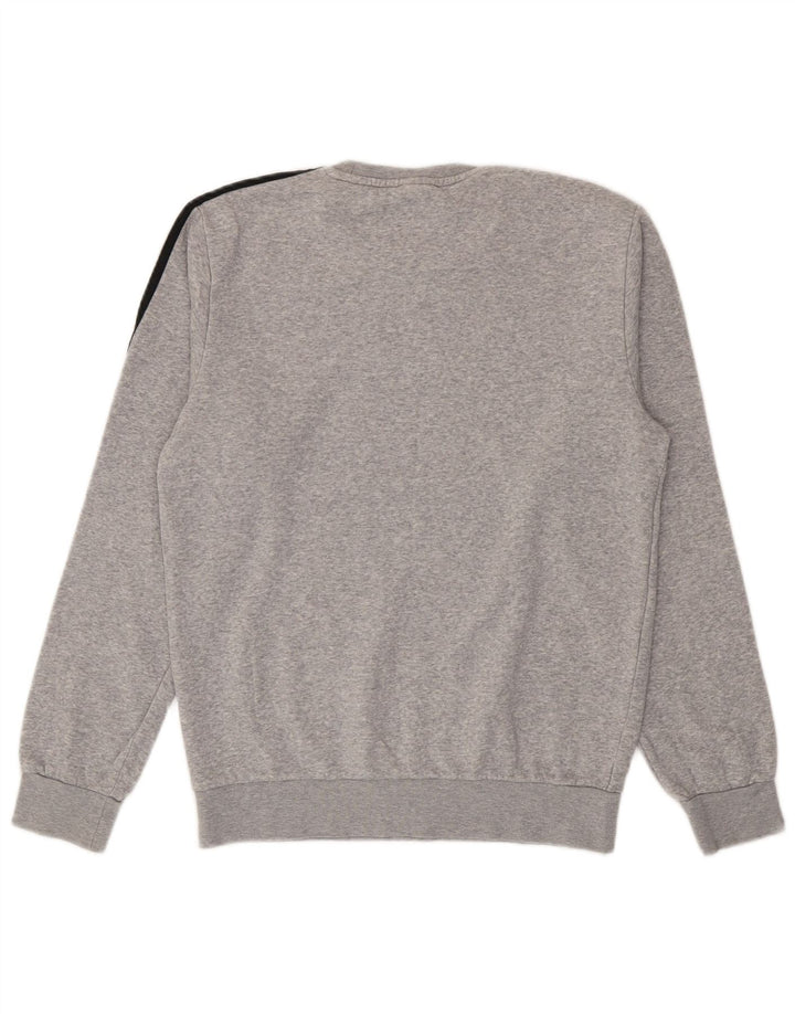Adidas Sweat-shirt graphique pour homme Petit gris Coton