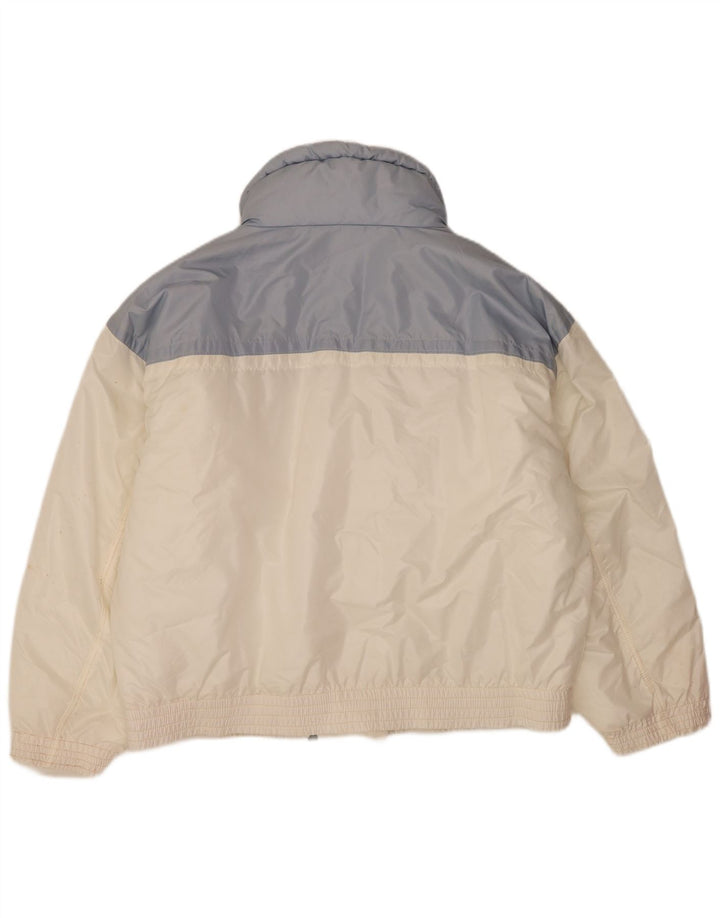 Luhta Veste matelassée coupe ample pour homme UK 42 Large Blanc Colorblock Polyester