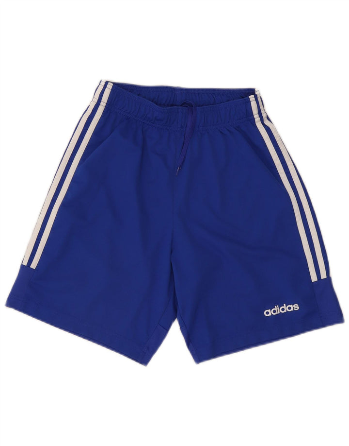 Adidas Short de sport Climalite pour homme Petit Bleu Polyester