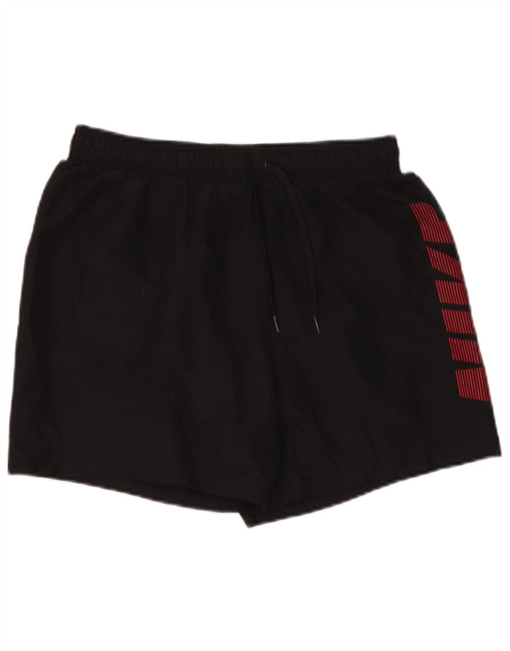 Nike Short de sport graphique pour homme Noir moyen Polyester