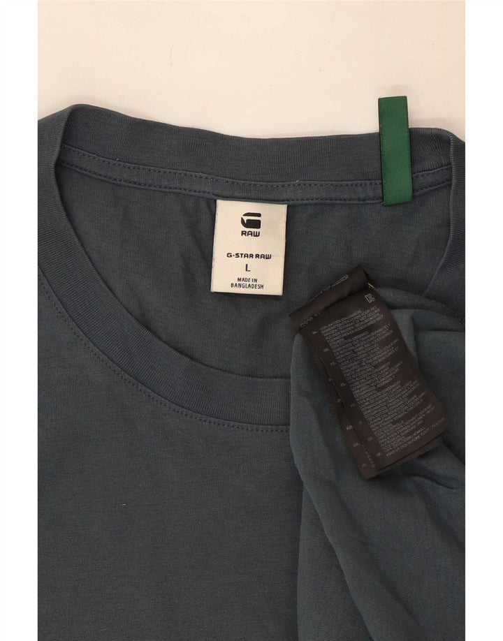 G-Star Homme T-Shirt Top Large Gris Coton