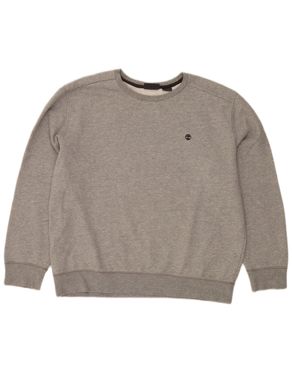 Timberland Sweat-shirt pour homme en coton moucheté gris 2XL