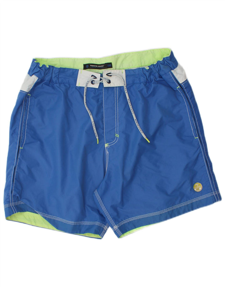 North Sails Short de Bain Graphique Homme Bleu Moyen Polyamide Colorblock