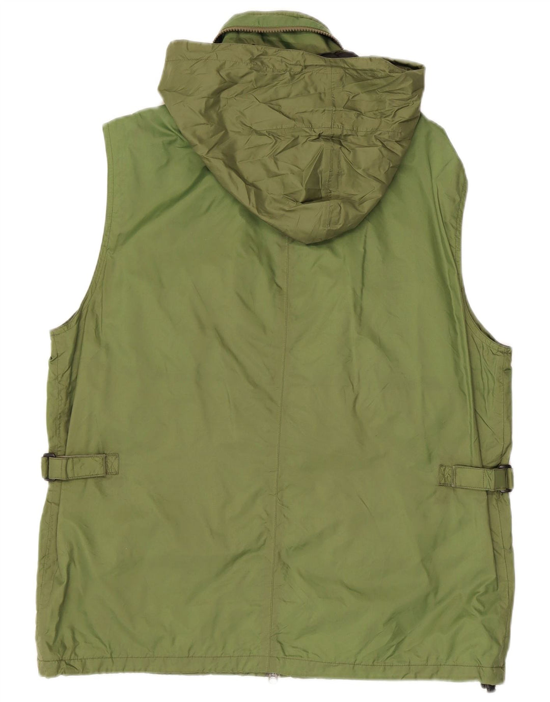 ALBERTO ASPESI Gilet utilitaire à capuche pour homme UK 42 XL Nylon vert