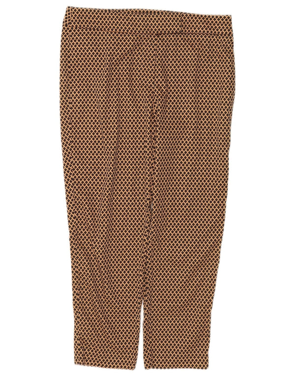 Marks & Spencer Pantalon court pour femme UK 10 Small W32 L24 Marron géométrique
