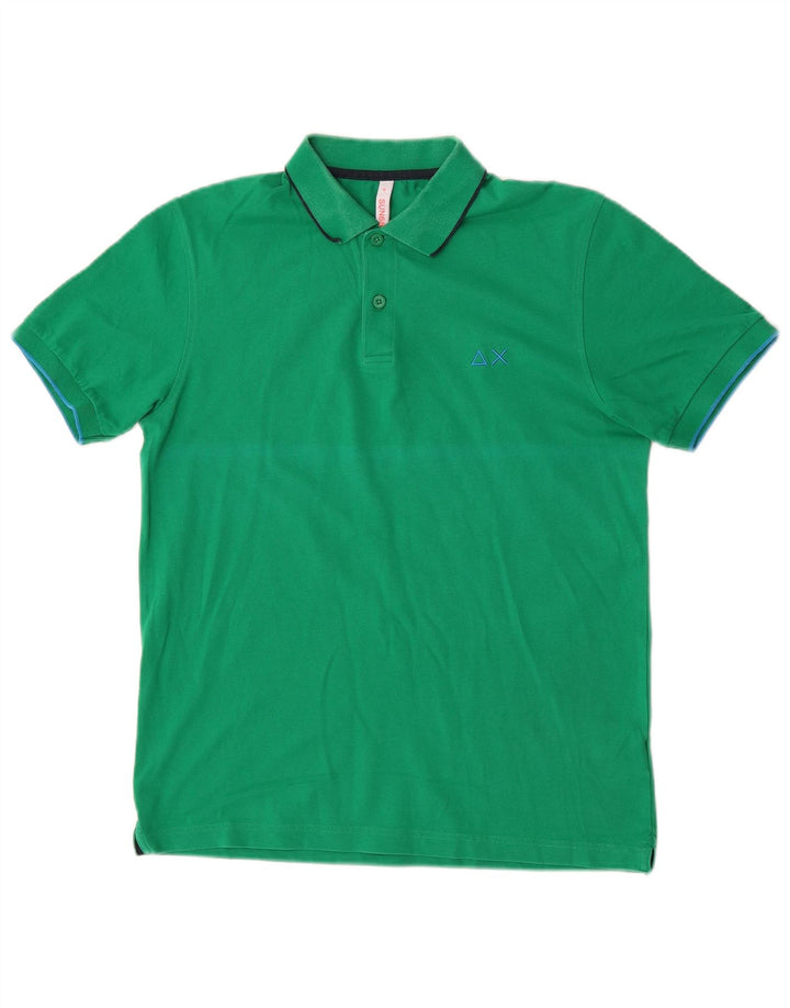 Sun68 Polo Homme Vert Moyen Coton