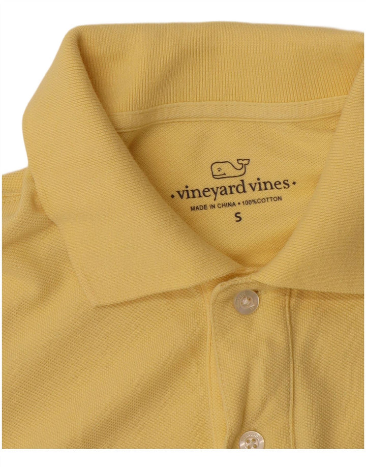 VINEYARD VINES Mens Polo Shirt Small Yellow