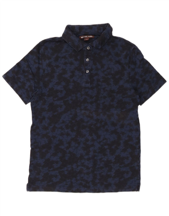 MICHAEL KORS Polo Homme Petit Bleu Marine Camouflage Coton