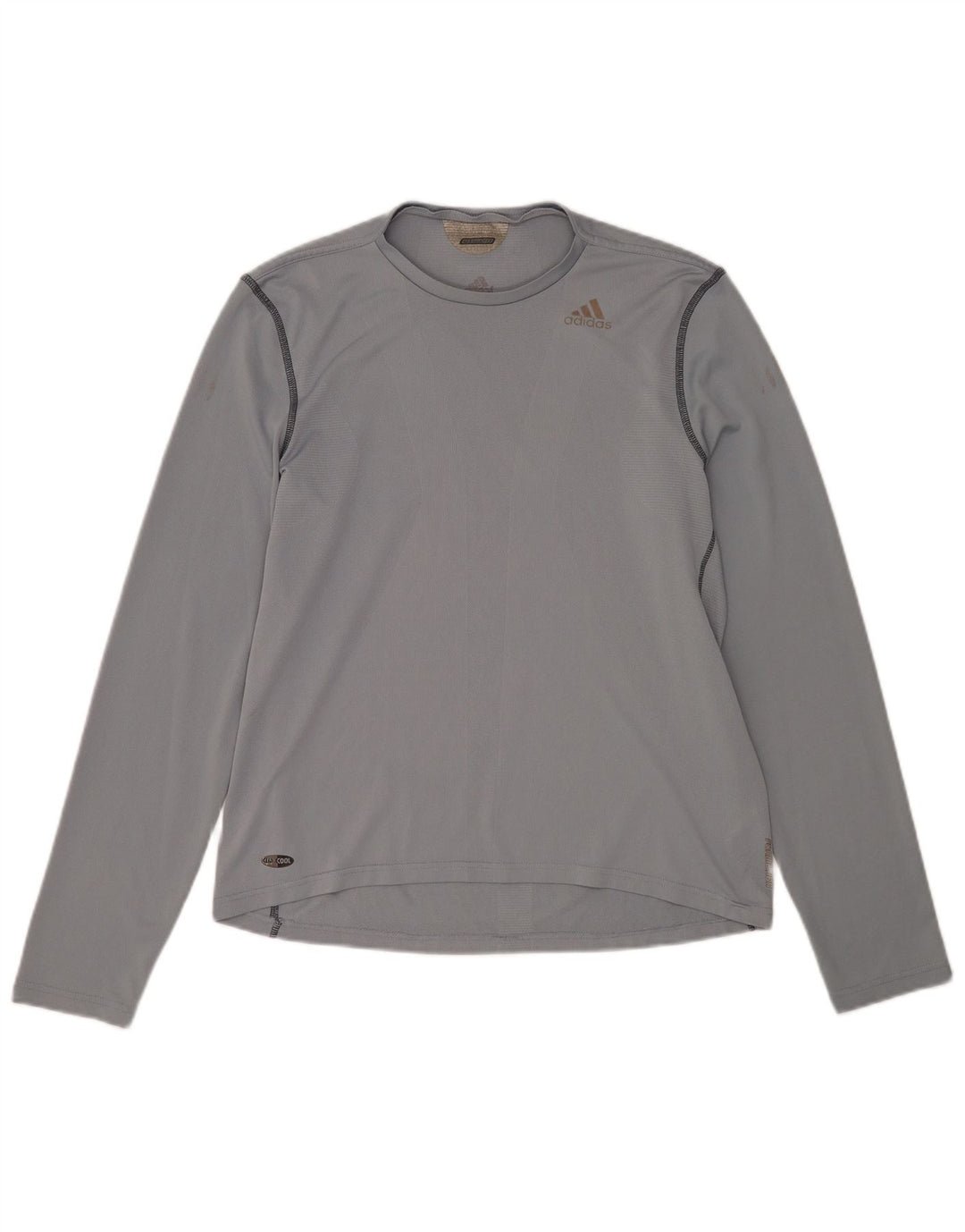 Adidas Homme Climacool Top Manches Longues Gris Moyen Polyester