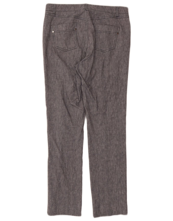 Marks & Spencer Pantalon décontracté pour femme UK 10 Small W30 L27 Bleu marine