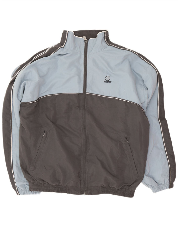 Killtec Veste de survêtement pour homme XL Gris Colorblock Polyester