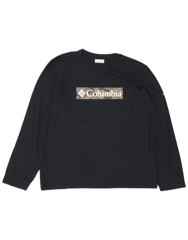 Columbia Haut graphique à manches longues pour homme XL en coton noir