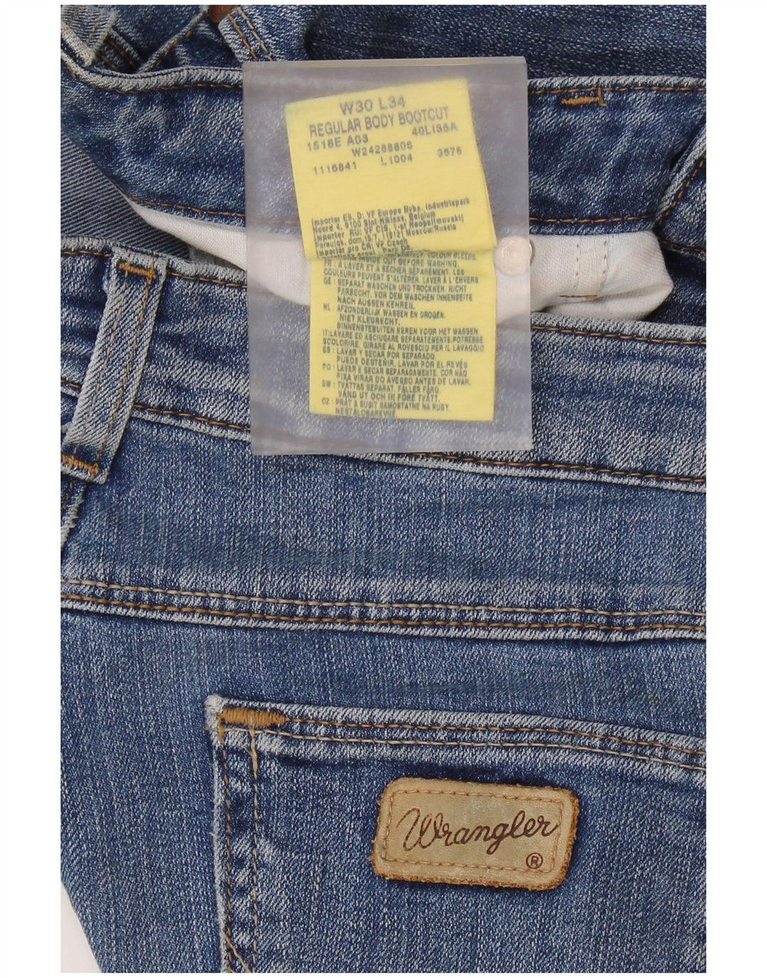 WRANGLER Jean Bootcut Femme W30 L30 Bleu Coton