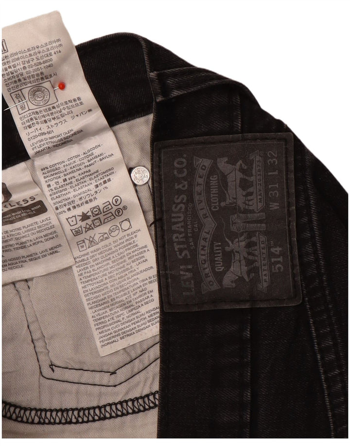Levi's Jean Droit 514 Homme Noir W31 L32 Coton