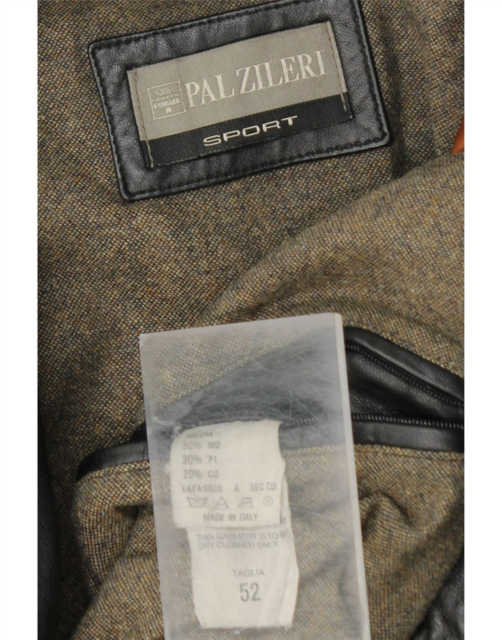 Pal Zileri Manteau en cuir pour homme IT 52 XL Cuir noir