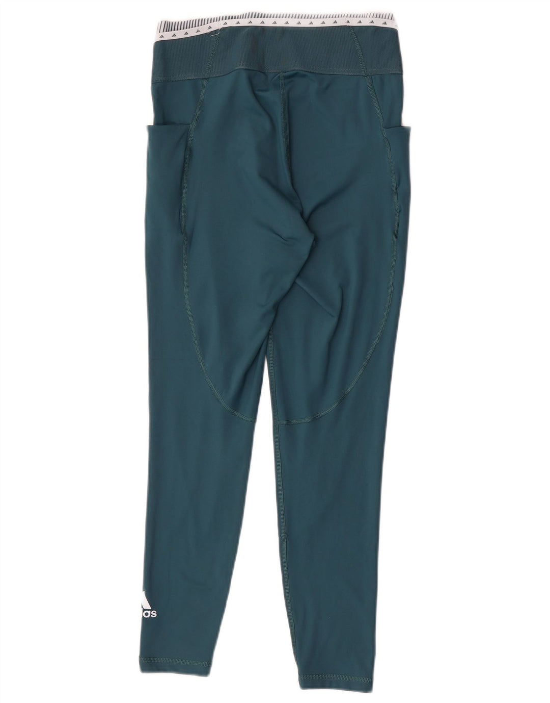 Adidas Leggings graphiques pour femme UK 12/14 Polyester color block vert moyen