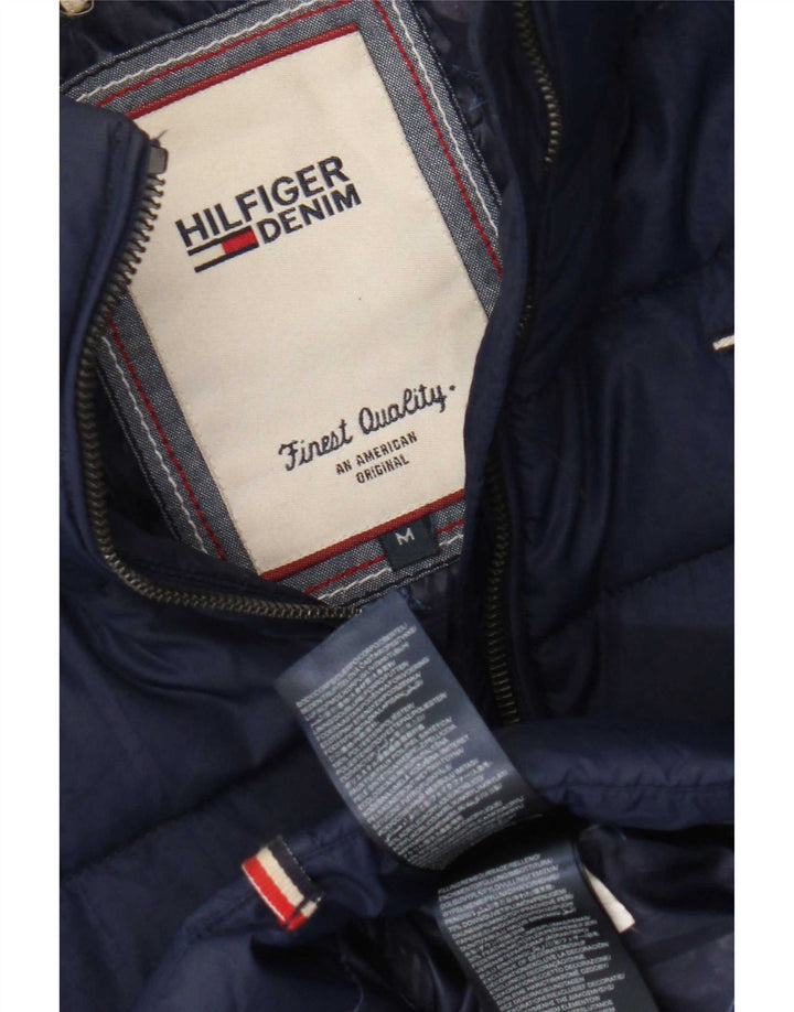 Tommy Hilfiger Veste matelassée pour femme UK 14 Bleu marine moyen Polyester