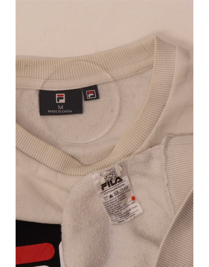 Fila Sweat-Shirt Graphic Homme Blanc Moyen Colourblock